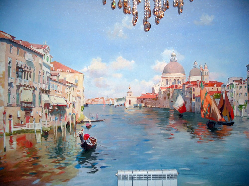 Роспись в интерьере "Венеция"