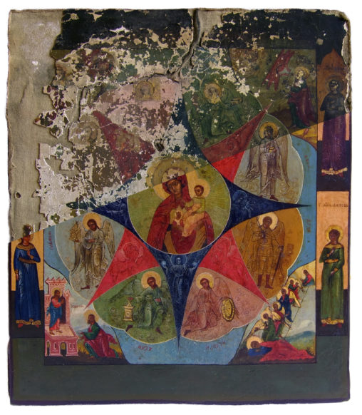 Реставрация иконы Божией Матери "Неопалимая Купина"